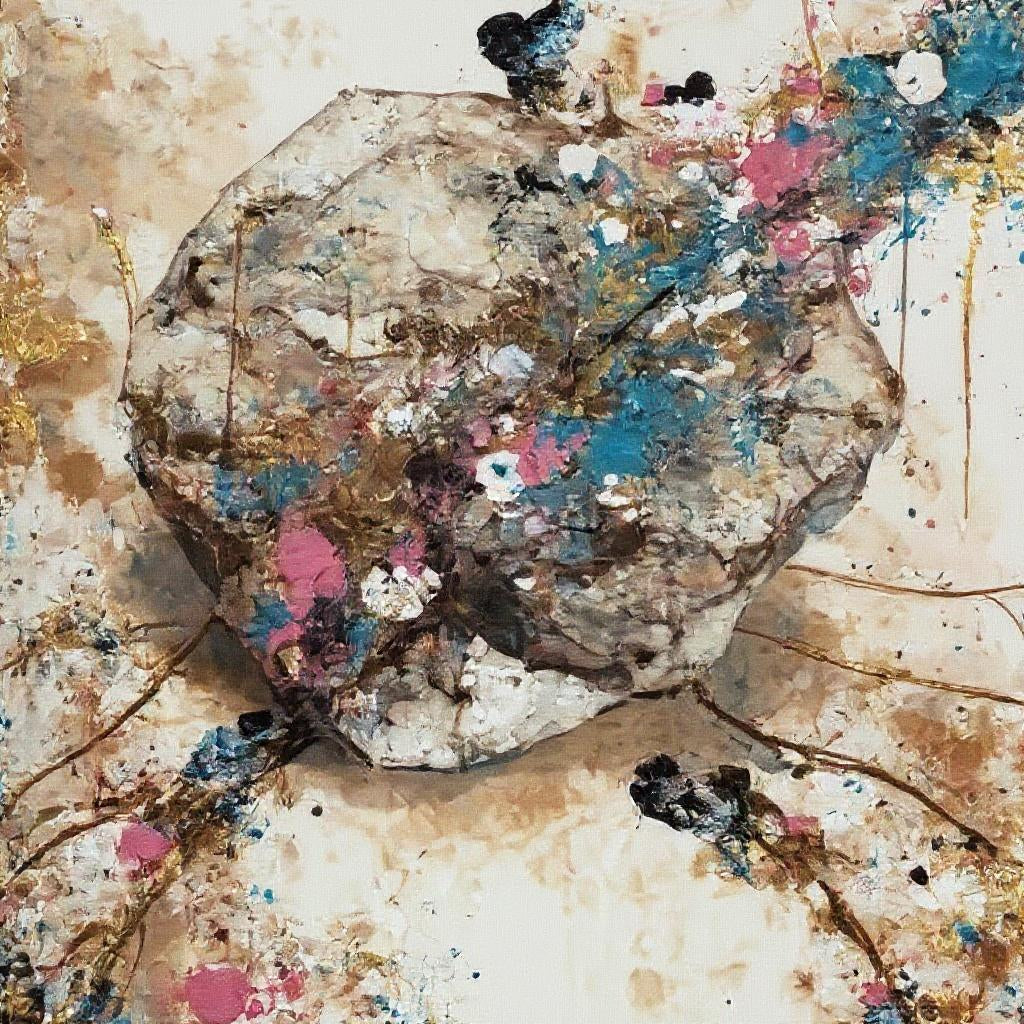 Modern Abstract Art - Collision of Silence