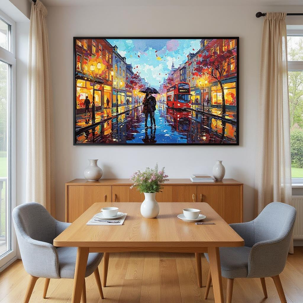 Impasto/Palette Knife Art - Urban Love