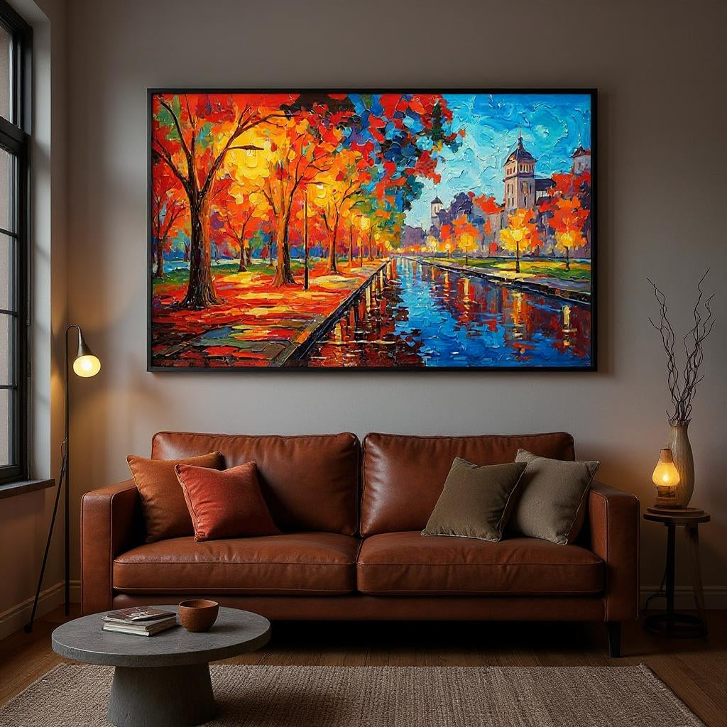 Impasto/Palette Knife Art - Autumn Glow