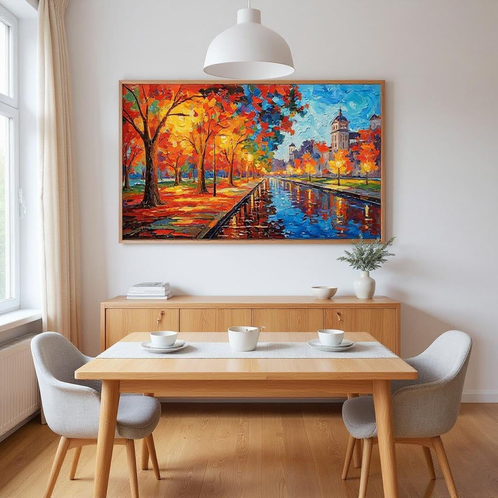 Impasto/Palette Knife Art - Autumn Glow