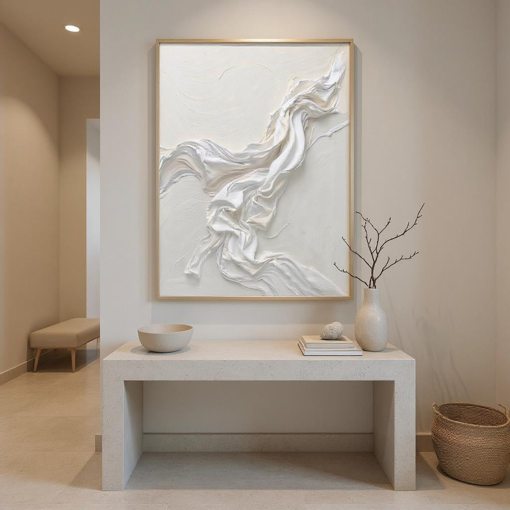 Plaster & Texture Art - Draped in Quiet