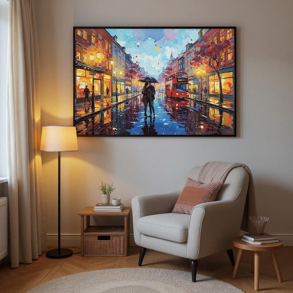 Impasto/Palette Knife Art - Urban Love