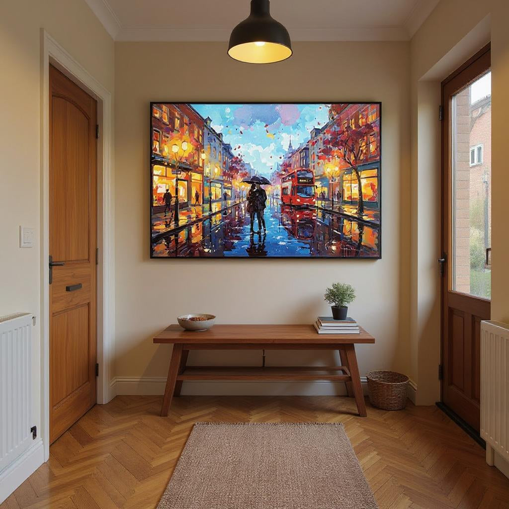 Impasto/Palette Knife Art - Urban Love